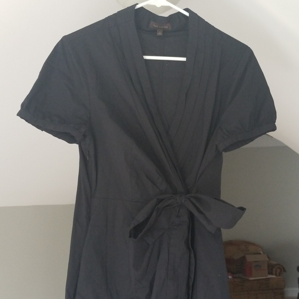 The Limited black wrap dress.